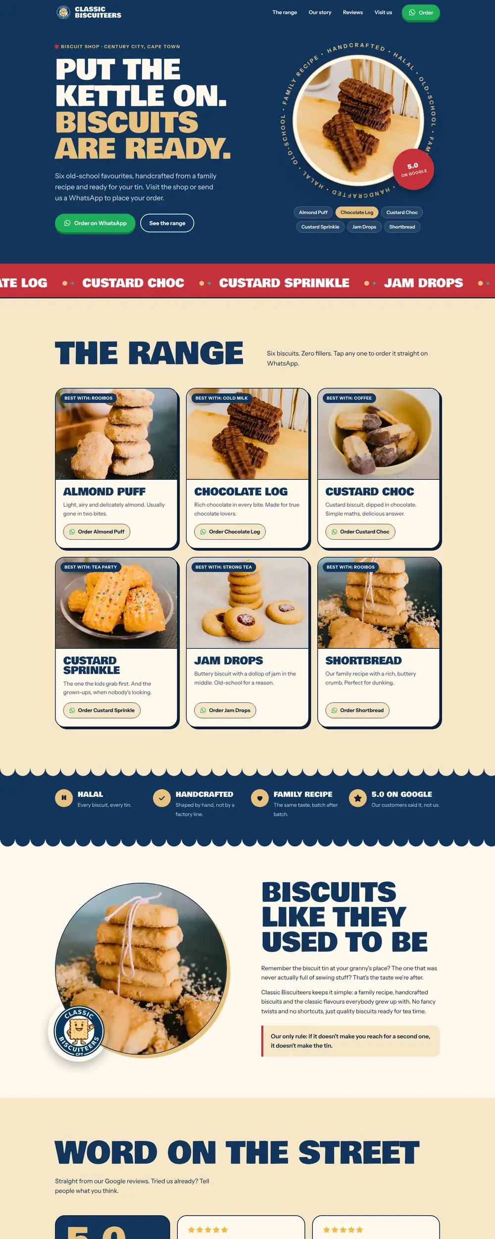 Classic Biscuiteers homepage